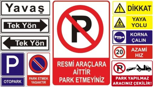 Tesis Giriş Çıkış Emniyeti Levhaları