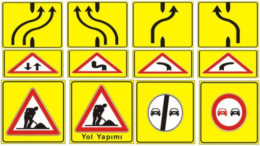 Yol Yapım Levhaları, Yol Bakım Levhaları, Yol Onarım Levhaları, Yol Levhaları